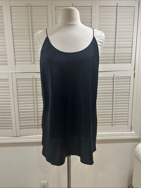 Alexander Wang Black Satin Spaghetti Strap Camisole in great condition